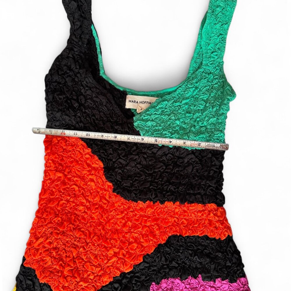 Mara Hoffman Ramona Dress Colorblock Tencel Modal Size M - Picture 5 of 7